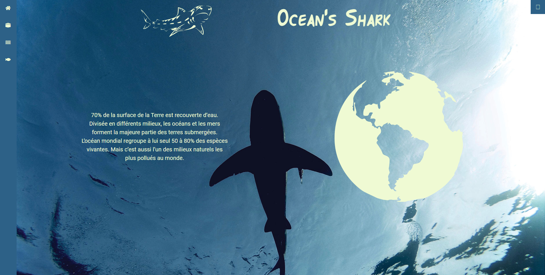 Site Ocean's Shark